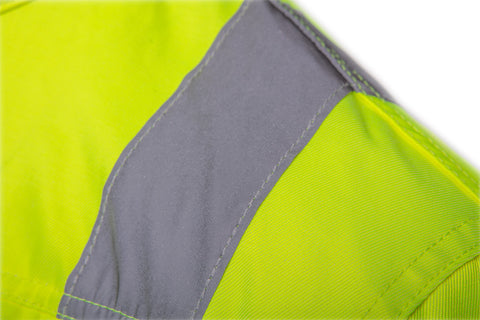 NEO TOOLS 81-742-XXL Munkadzseki, láthatósági, VISIBILITY, citromsárga, 60% pamut, 40% polyester, 260 gsm, XXL