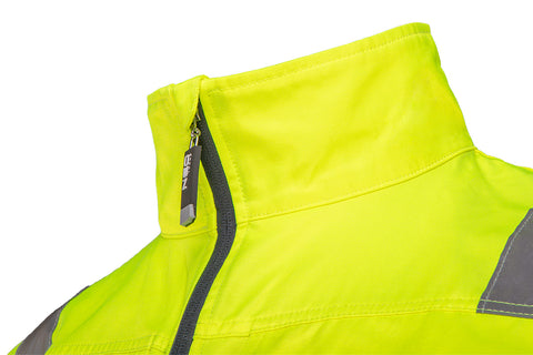 NEO TOOLS 81-742-XXXL Munkadzseki, láthatósági, VISIBILITY, citromsárga, 60% pamut, 40% polyester, 260 gsm, XXXL