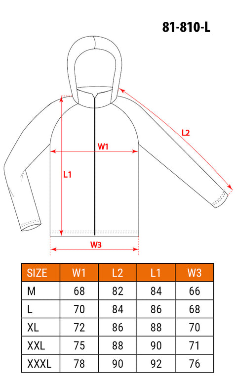 Esőkabát PU/pvc, 310 g/m2, EN 343, L