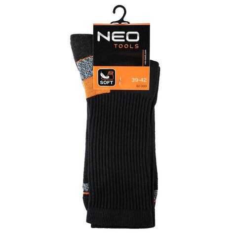 NEO TOOLS 82-351 Munkazokni, hosszú, 70% pamut, 30% polyester, megerősített sarok, lélegző, 43–46