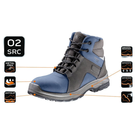 NEO TOOLS 82-750-41 Munkabakancs O2 SRC, Nubuk bőr, 41