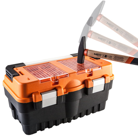 NEO TOOLS 84-105 Szerszámosláda, szerszámláda 21", 545x270x280mm, 3 szortimenter