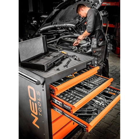 NEO TOOLS 84-221 Műhelykocsi 6 fiókkal, 680x460x1030mm, szerszámkocsi