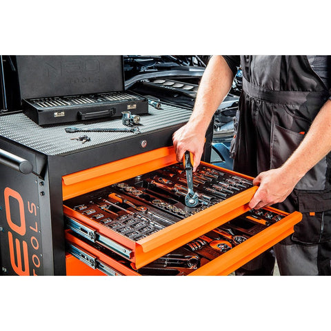 NEO TOOLS 84-221 Műhelykocsi 6 fiókkal, 680x460x1030mm, szerszámkocsi