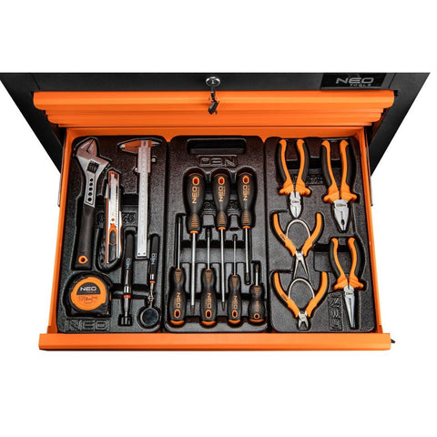 NEO TOOLS 84-221 Műhelykocsi 6 fiókkal, 680x460x1030mm, szerszámkocsi