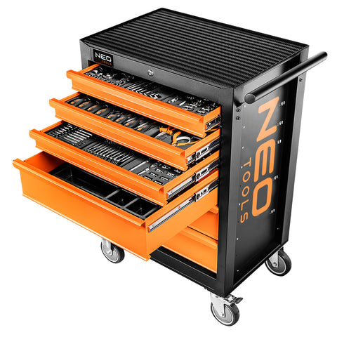 NEO TOOLS 84-221 Műhelykocsi 6 fiókkal, 680x460x1030mm, szerszámkocsi