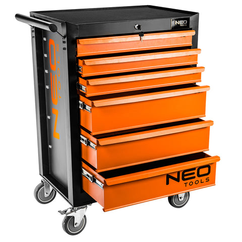 NEO TOOLS 84-221 Műhelykocsi 6 fiókkal, 680x460x1030mm, szerszámkocsi