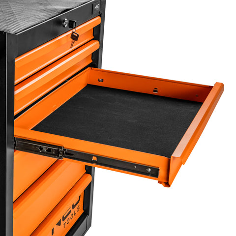 NEO TOOLS 84-222 Műhelykocsi 7 fiókkal, 680x460x1030mm, szerszámkocsi