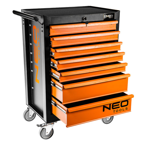 NEO TOOLS 84-222 Műhelykocsi 7 fiókkal, 680x460x1030mm, szerszámkocsi