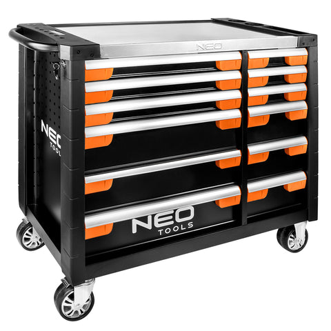 NEO TOOLS 84-225 Műhelykocsi, PRO, 12 fiókos, Szerszámkocsi