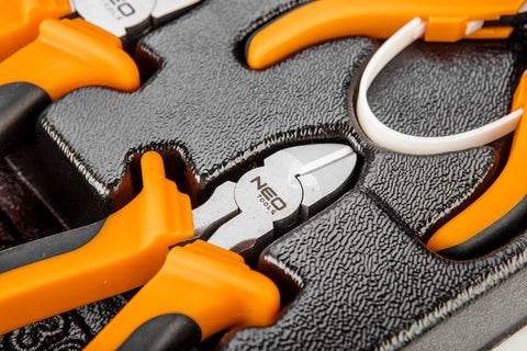 NEO TOOLS 84-230 Fogókészlet, 5db, műhelykocsitálcával