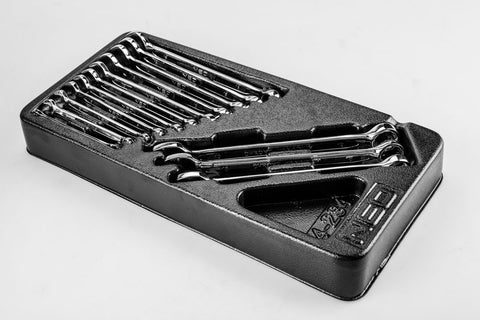 NEO TOOLS 84-234 Csillag-villáskulcs készlet 14db, 6-19mm, műhelykocsitálcával