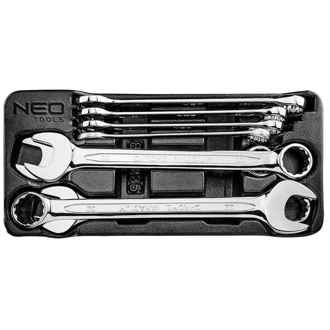 NEO TOOLS 84-235 Csillag-villáskulcs készlet 8db, 20-32mm, műhelykocsitálcával