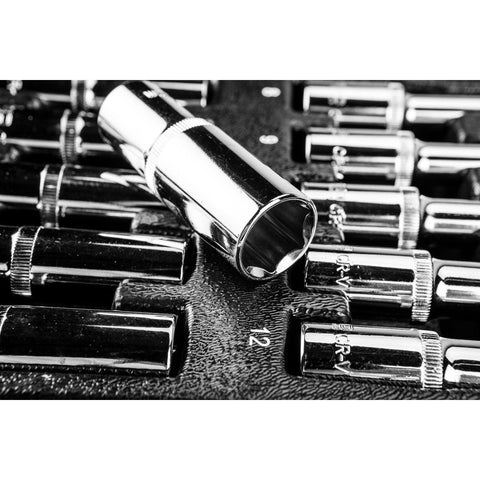 NEO TOOLS 84-243 Dugókulcskészlet hosszú 1/2” 14db, 8-21mm, műhelykocsitálcával