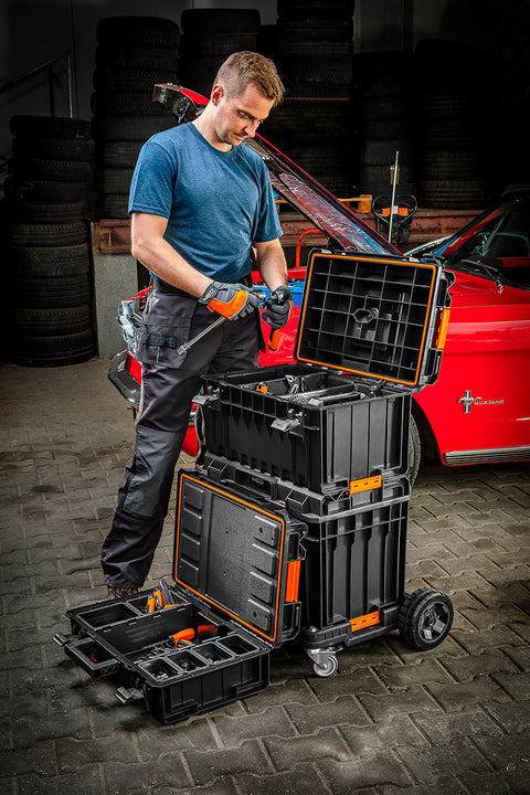 NEO TOOLS 84-259 Rakásolható szerszámosláda, szerszámláda szett, System I., (84-255 + 84-256 + 82-257 + 82-258) 