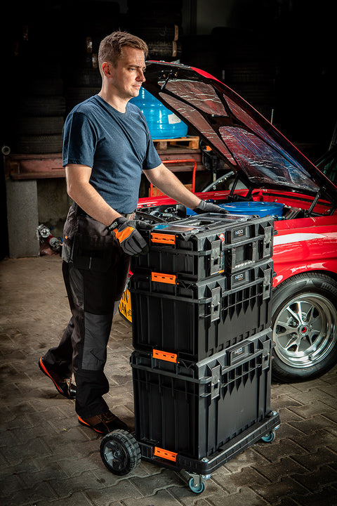 NEO TOOLS 84-259 Rakásolható szerszámosláda, szerszámláda szett, System I., (84-255 + 84-256 + 82-257 + 82-258) 