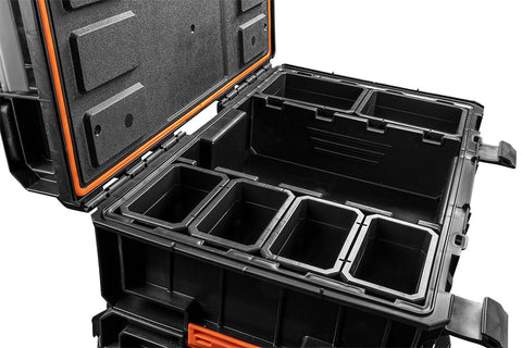 NEO TOOLS 84-259 Rakásolható szerszámosláda, szerszámláda szett, System I., (84-255 + 84-256 + 82-257 + 82-258) 