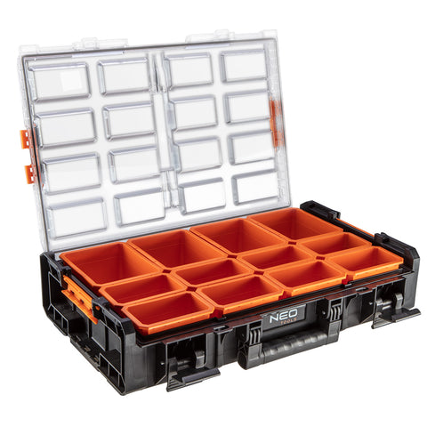 NEO TOOLS 84-268 Rakásolható szortimenter, rendszerező, 575x330x135mm, System I.