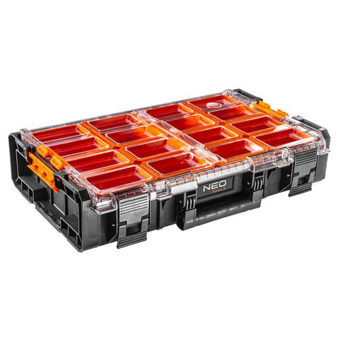 NEO TOOLS 84-268 Rakásolható szortimenter, rendszerező, 575x330x135mm, System I.