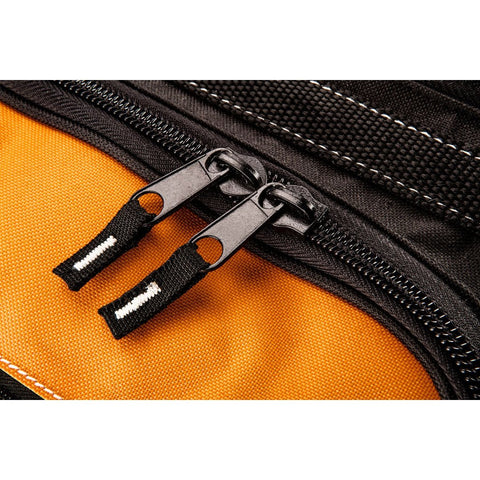 NEO TOOLS 84-301 Szerszámtáska csőalakú fém fogantyúval, kívül:12 zseb, belül:32 zseb