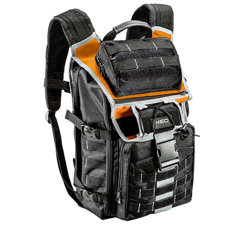 NEO TOOLS 84-304 Szerszámos hátizsák, kívül:4 zseb, belül:18 zseb
