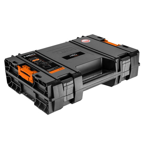 NEO TOOLS 84-350 Géptartó koffer, 448 x 322 x 126mm, 11l, szivacsos, rakásolható, System I.