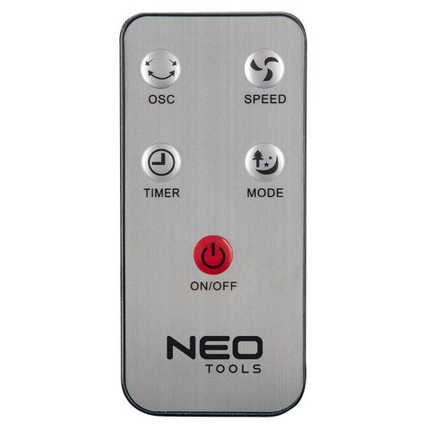 NEO TOOLS 90-002 Álló ventilátor 45W, átmérő 40cm, 3 sebességfokozat, forgó, távirányitó, időzités, 3 üzemmód