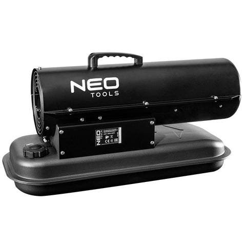 NEO TOOLS 90-080 Gázolajos hőlégbefúvó, 20kW, 19l, fogyasztás: 1.9l / h, teljesítmény: 550 m3 / h