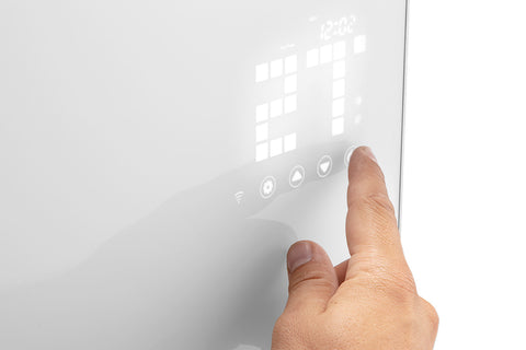 NEO TOOLS 90-093 Elektromos fűtőpanel 1000W, IP24, WIFI, TUYA app, érintő panel, távirányító, 24 óra programozhatóság