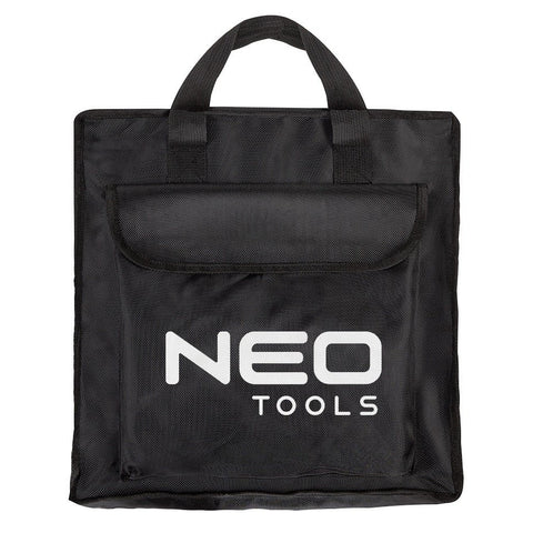 NEO TOOLS 90-141 Hordozható napelem, napelemes töltő, 120W, 12V-os akku, telefon, laptop töltésre, 2db USB csatlakozó