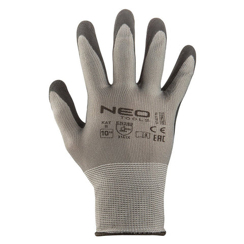 NEO TOOLS 97-617-8 Munkakesztyű, latexbevonatú nylon, 3141X, 8"