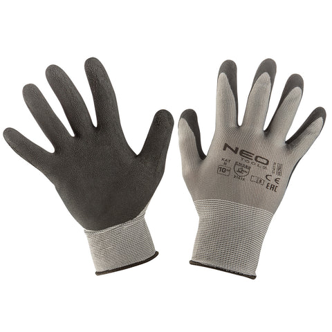 NEO TOOLS 97-617-10 Munkakesztyű, latex bevonatú nylon, 3141X, több méretben
