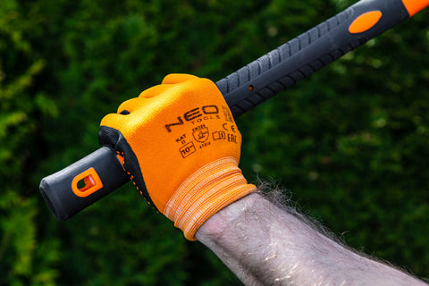 NEO TOOLS 97-621-9 Munkakesztyű, nylon, csúszásgátló pöttyökkel, 4131X, 9"