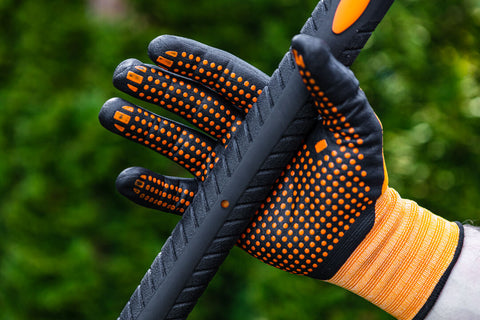 NEO TOOLS 97-621-9 Munkakesztyű, nylon, csúszásgátló pöttyökkel, 4131X, 9"