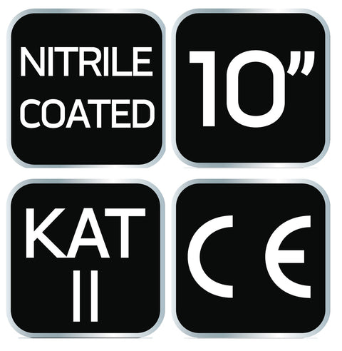 NEO TOOLS 97-621-9 Munkakesztyű, nylon, csúszásgátló pöttyökkel, 4131X, 9"
