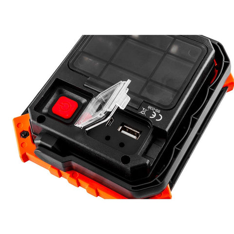 NEO TOOLS 99-038 Reflektor, talpas, elemes 3xAA, COB LED 750lum, powerbank funkció, 10W