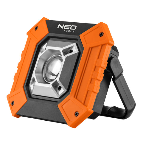 NEO TOOLS 99-038 Reflektor, talpas, elemes 3xAA, COB LED 750lum, powerbank funkció, 10W
